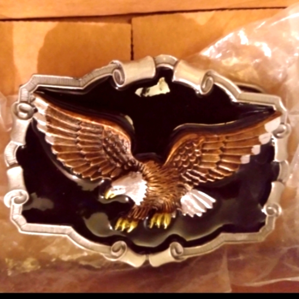 Vintage Great American Eagle Belt Buckle